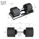 Surplus justerbar hantel 4-32 kg thumbnail